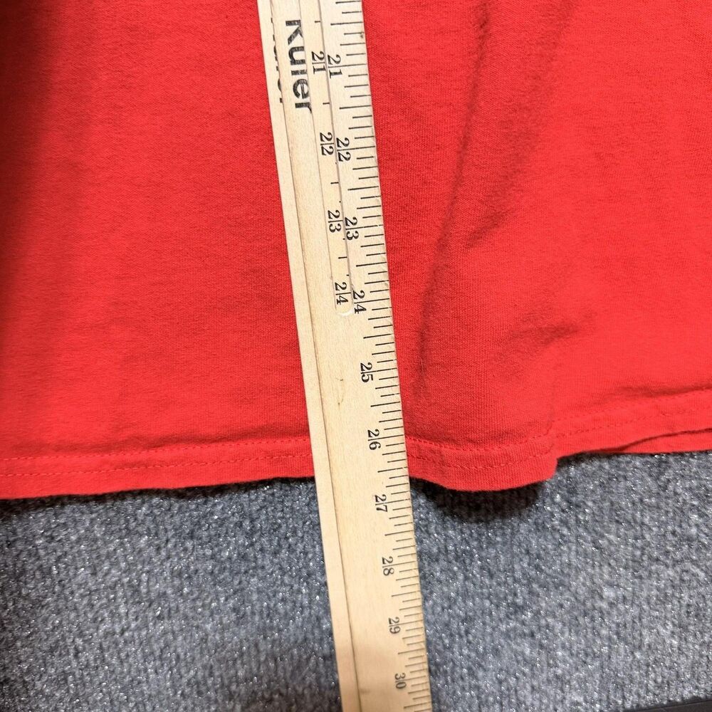 The Holdup Shirt Mens Large Red Long Sleeve Diamond Logo Band Graphic Crewneck - Picture 6 of 10